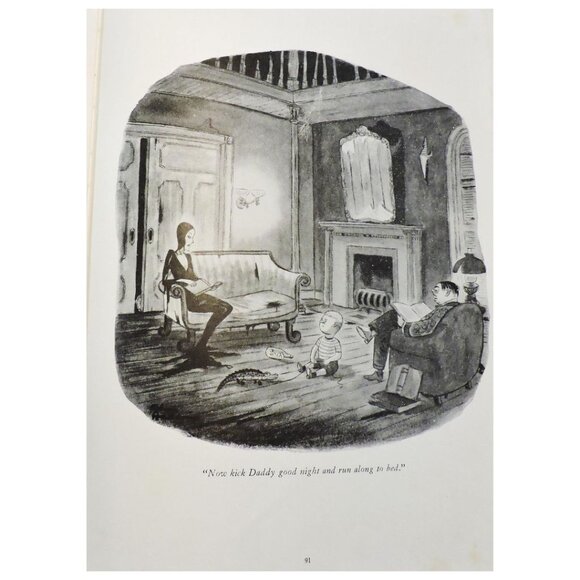 Monster Rally Hard Cover Book Chas Addams Copyright 1950 Addams Family TV Series - Picture 10 of 11